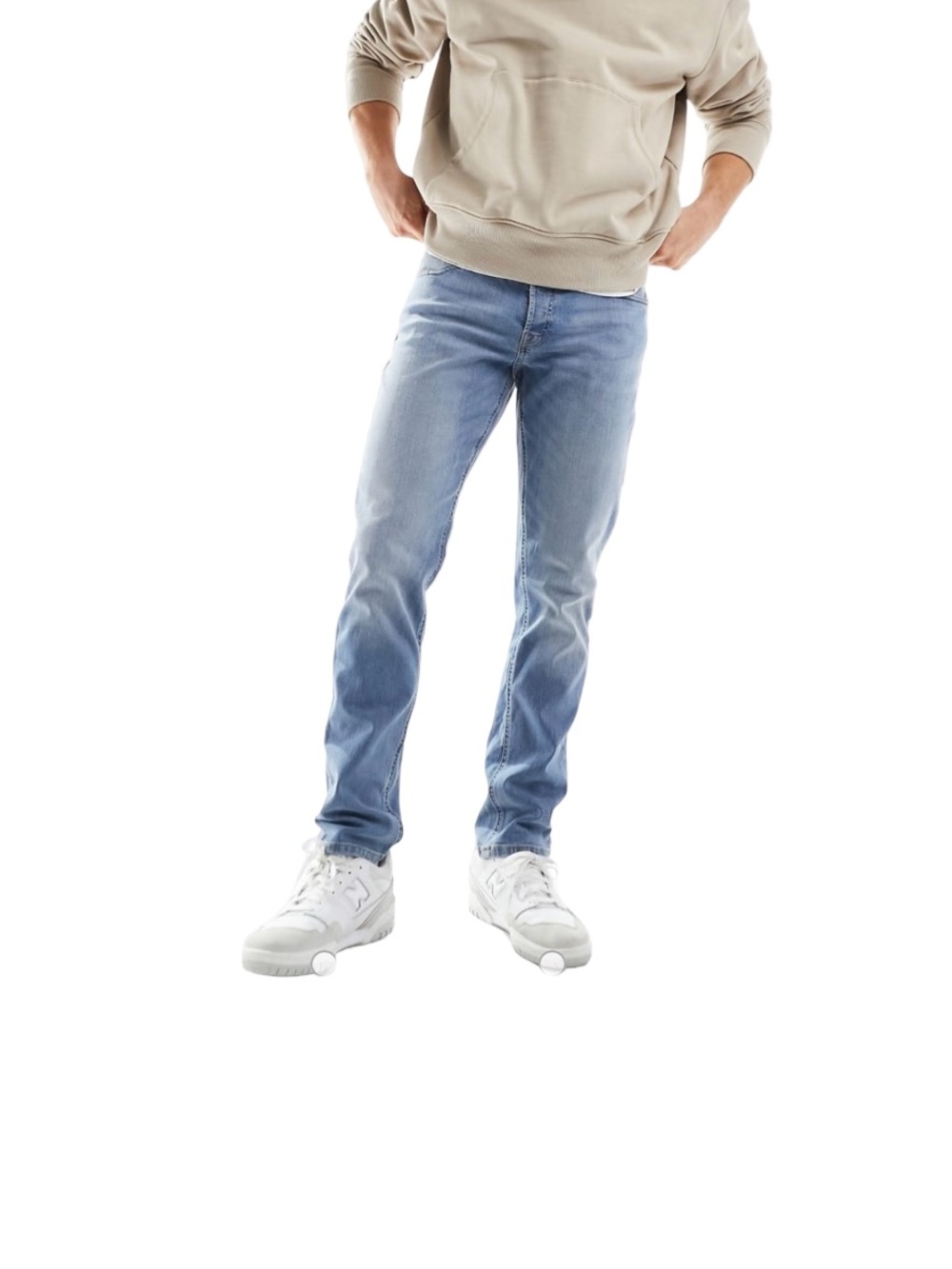 Jack & Jones Medium Blue Slim Straight Jeans